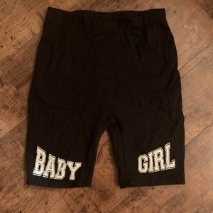 Fashion Nova Baby Girl Biker Shorts